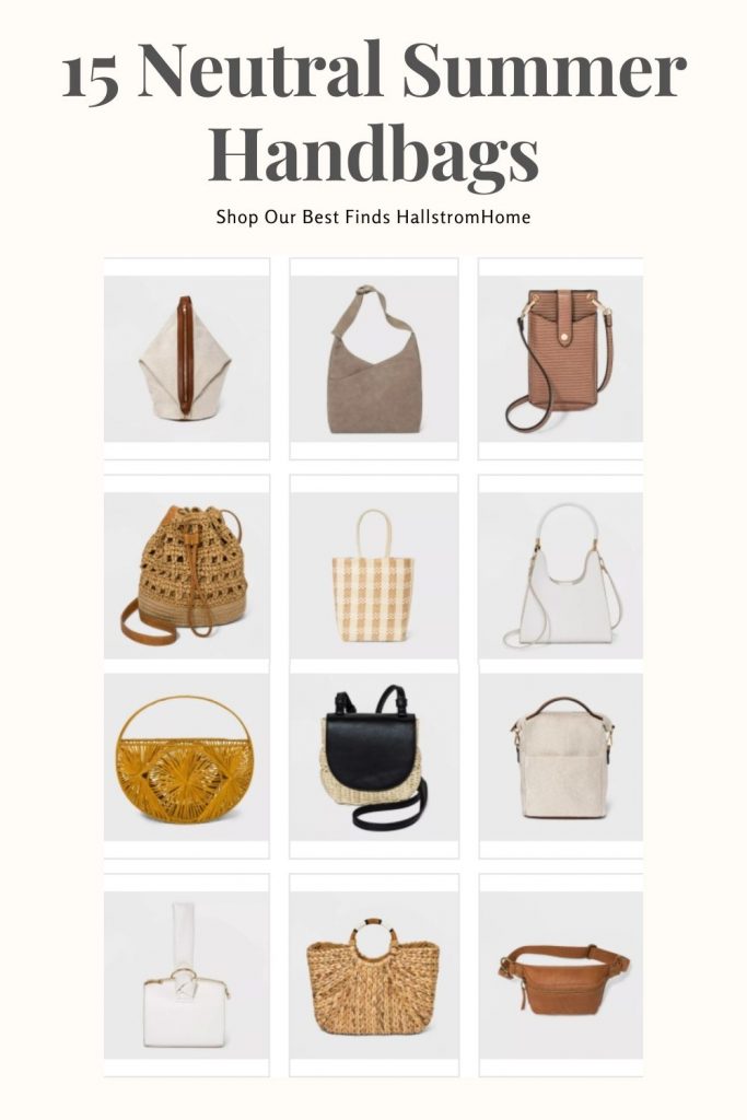 15 Neutral Summer Handbags / Summer Neutrals / Target Women's Handbags / Neutral Handbags / Handbags and Accessories / Womens Purses / Fanny packs / Boho Handbags / Modern handbags / Purses / Target Purses / Hallstromhome