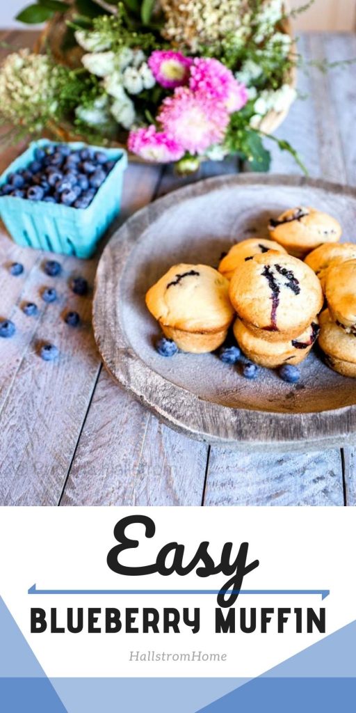 Easy Blueberry Muffins / Blueberry Muffin Recipe Easy / Blueberry Muffin Recipe Simple / Blueberry Muffin Recipe Best / Blueberry Muffin Recipe / HallstromHome