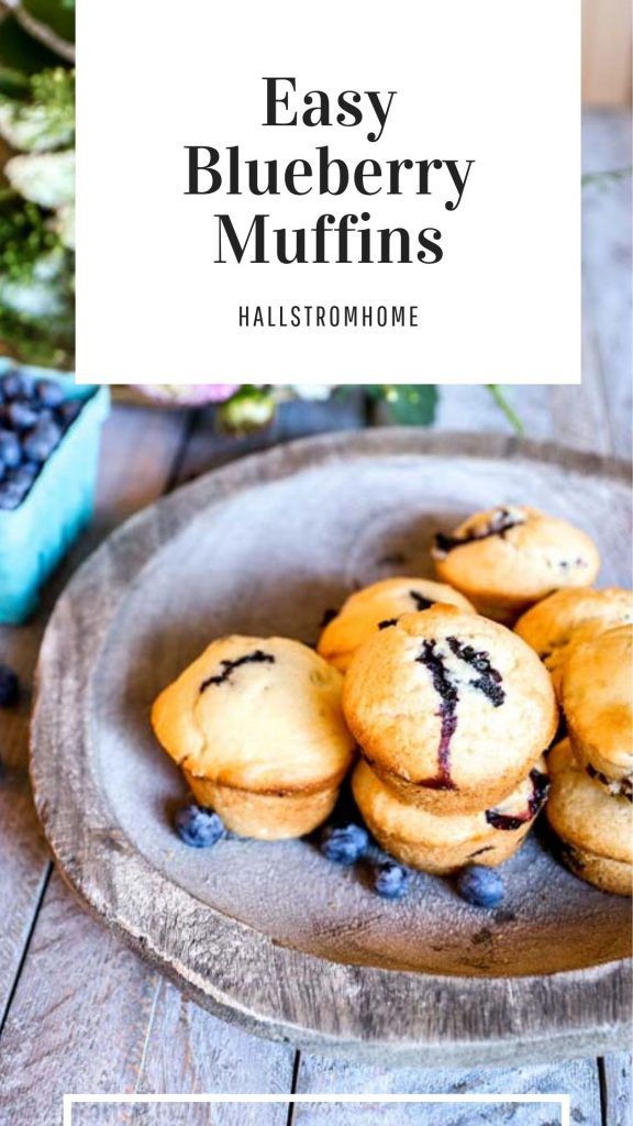 Easy Blueberry Muffins / Blueberry Muffin Recipe Easy / Blueberry Muffin Recipe Simple / Blueberry Muffin Recipe Best / Blueberry Muffin Recipe / HallstromHome