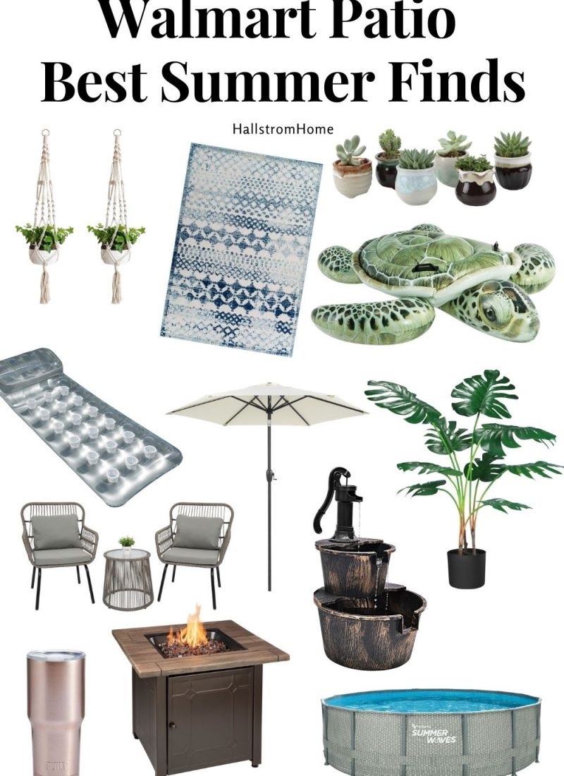 Walmart Patio / Walmart Patio Best Summer Finds / Outdoor Furniture / Walmart decor ideas / fun summer ideas / best walmart finds / walmart outdoor furniture / walmart floaties / walmart home decor / hallstromhome