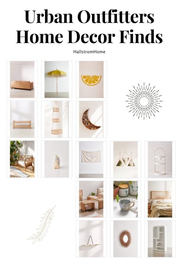 Urban Outfitters Home Finds / boho home decor / modern home decor / urban outfitters home decor / scandinavian home decor / HallstromHome