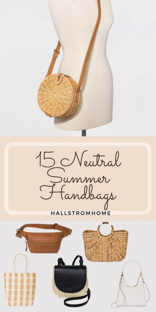 15 Neutral Summer Handbags / Summer Neutrals / Target Women's Handbags / Neutral Handbags / Handbags and Accessories / Womens Purses / Fanny packs / Boho Handbags / Modern handbags / Purses / Target Purses / Hallstromhome