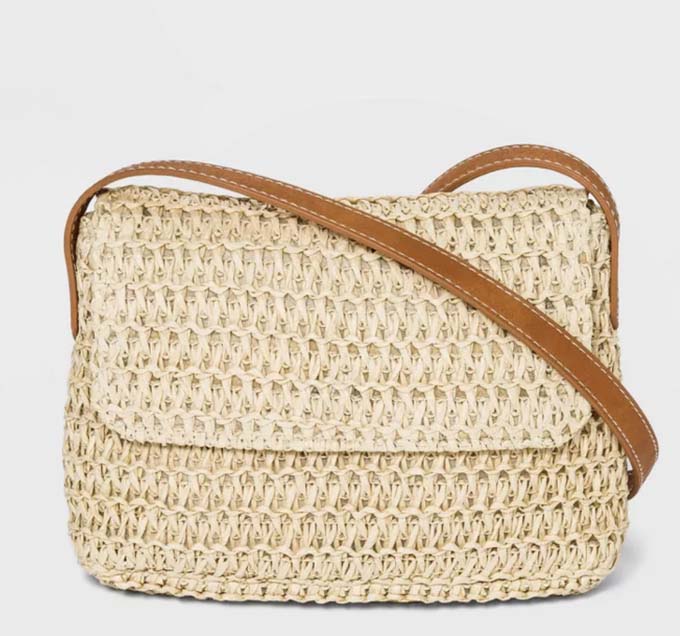 Amazon.com: Large Straw Beach Bag for Womens, Straw Handbag Woven Tote Bag  With Zipper Summer Straw Shoulder Bag : Clothing, Shoes & Jewelry