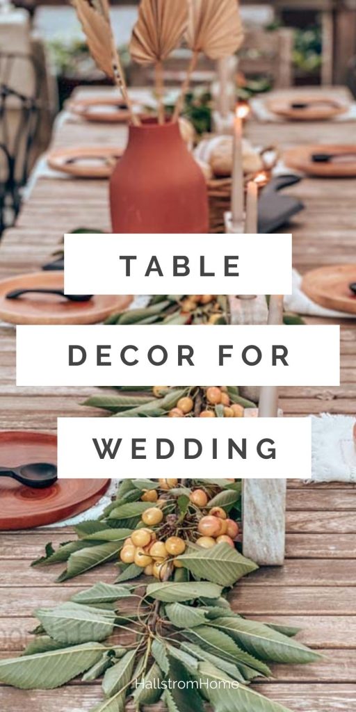 Table Decor For Wedding / table decorations for wedding / table decor wedding / ideas for table decor / table decor wedding ideas / hallstromhome