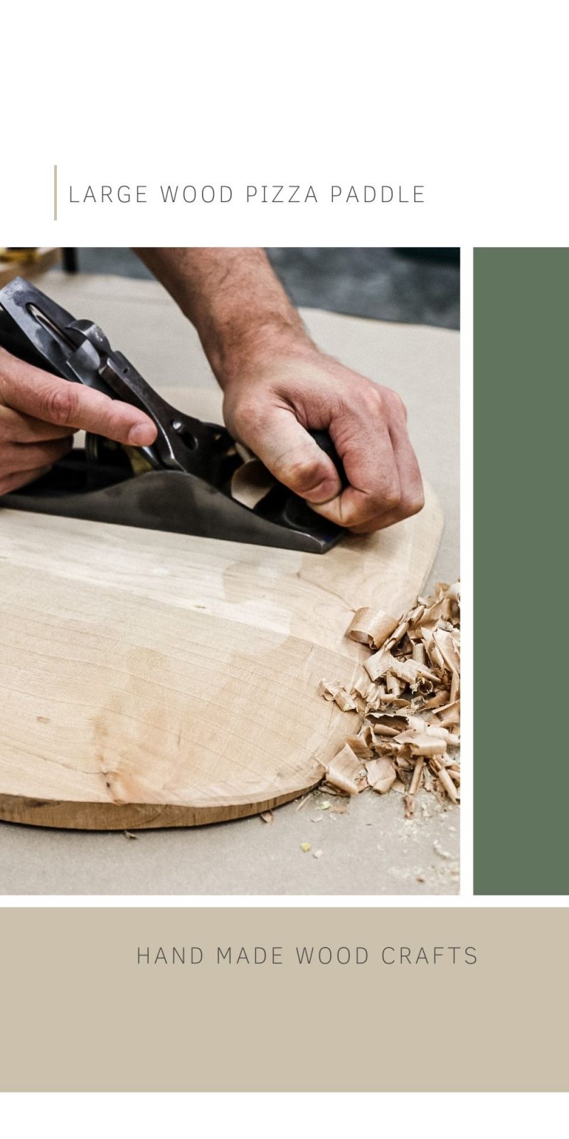 Large Wood Pizza Paddle Hallstrom Home