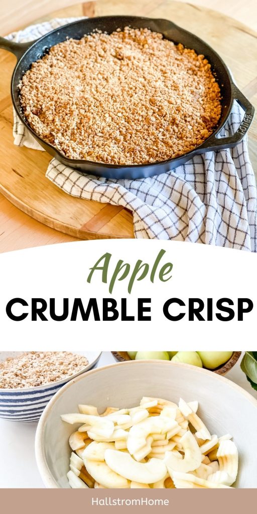 Apple Crumble Crisp / Apple Crumble Recipe With Oats / Apple Crumble Easy / Topping For Apple Crumble / How To Make Apple Crumble / HallstromHome
