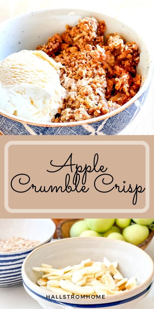 Apple Crumble Crisp / Apple Crumble Recipe With Oats / Apple Crumble Easy / Topping For Apple Crumble / How To Make Apple Crumble / HallstromHome