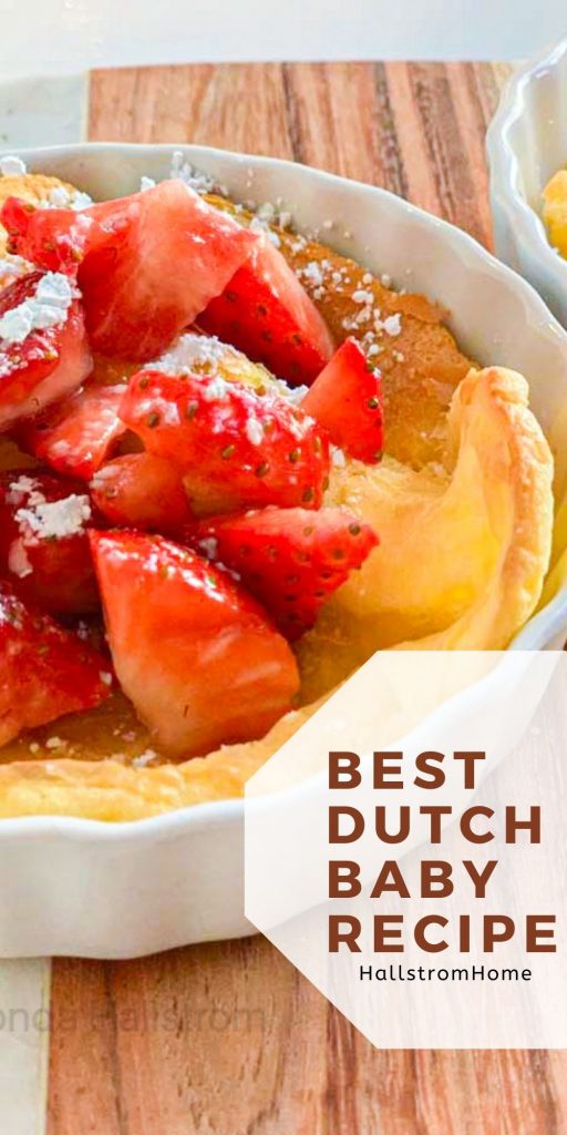 Best Dutch Baby Recipe / Dutch Baby / Dutch Baby Recipe / Dutch Baby Pancake / How To Make Dutch Baby Recipe / Breakfast Recipe / Breakfast With Eggs / Easy Breakfast / Breakfast Recipe Easy / HallstromHome