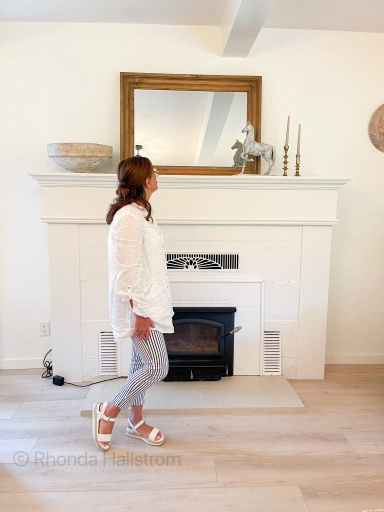 Painting A Fireplace White / Painting Fireplace Mantel / DIY Mantel Fireplace / White Mantel Fireplace / Painting Fireplace Mantel Ideas / Painting Fireplace Stone / HallstromHome