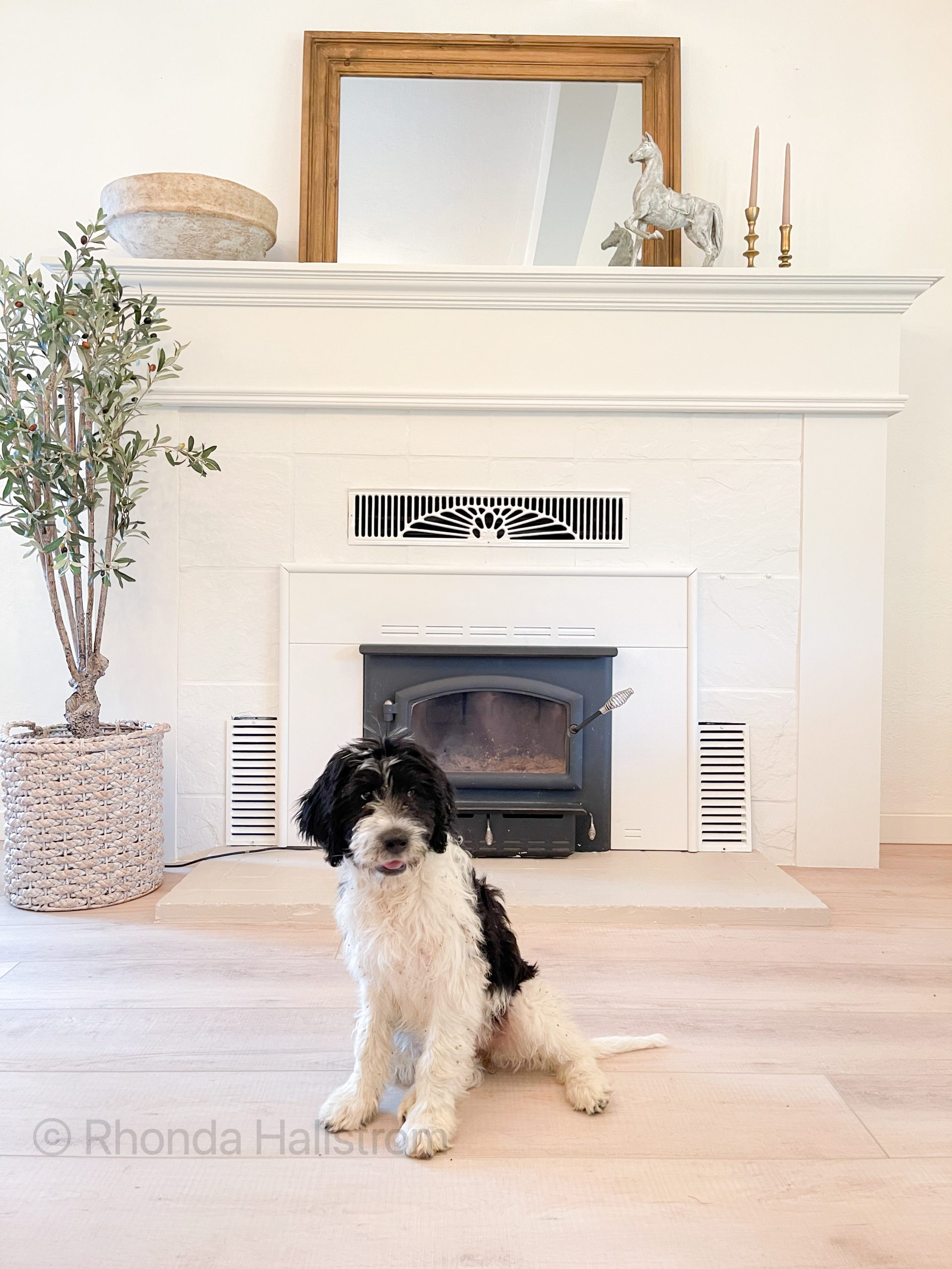 Painting A Fireplace White