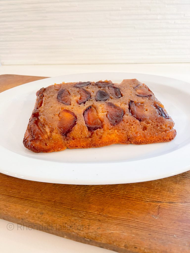 Plum Cake Upside Down / Upside Down Plum Cake Recipe / Upside Down Plum Cake Recipe / Upside Down Cake Recipe / Plum Upside Down Cake / HallstromHome