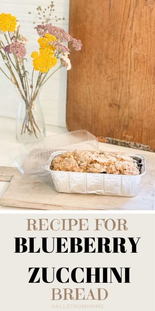 Recipe For Blueberry Zucchini Bread / Blueberry Zucchini Bread / Zucchini Bread With Blueberries / Zucchini Bread Recipe / Dessert With Blueberries / Blueberry Recipes / Bread Recipes / Blueberry Zucchini / HallstromHome