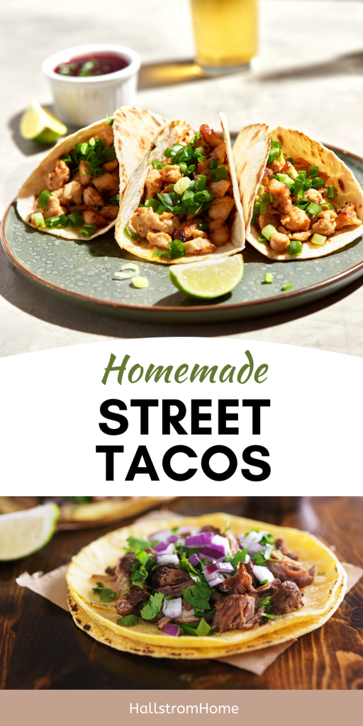 Homemade Street Tacos / Taco Tuesday Ideas / Ingredients For Tacos / Healthy Taco Recipe / Gluten Free Street Tacos / HallstromHome