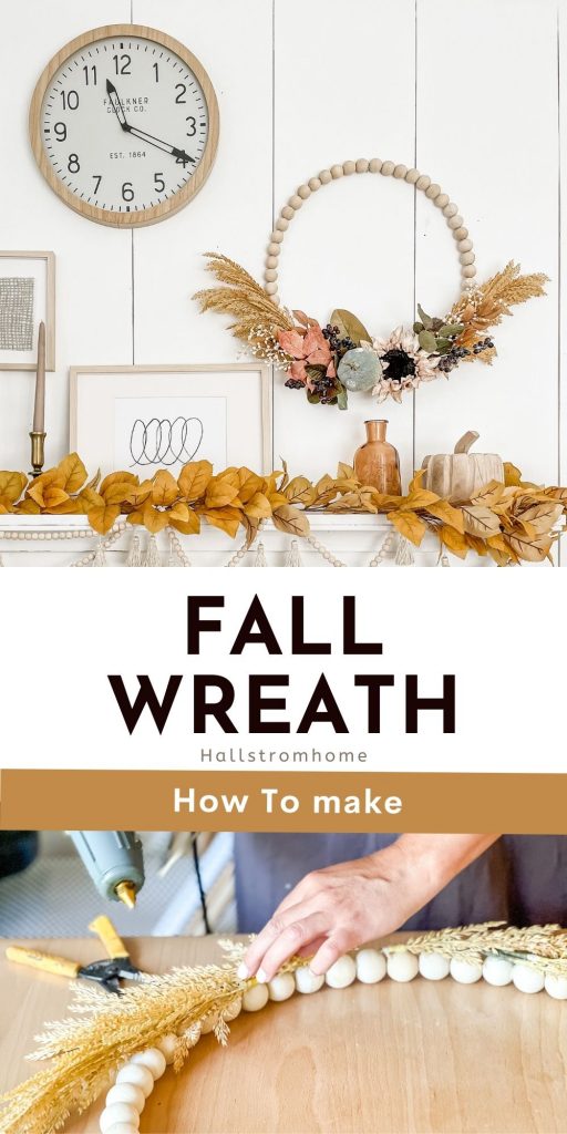 Fall Wreath How To Make / Fall Wreath Ideas DIY / DIY Wreath For Front Door / Fall Wreath DIY / Fall Wreath Making / How To Make Fall Wreath / Fall Wreath For Door / HallstromHome