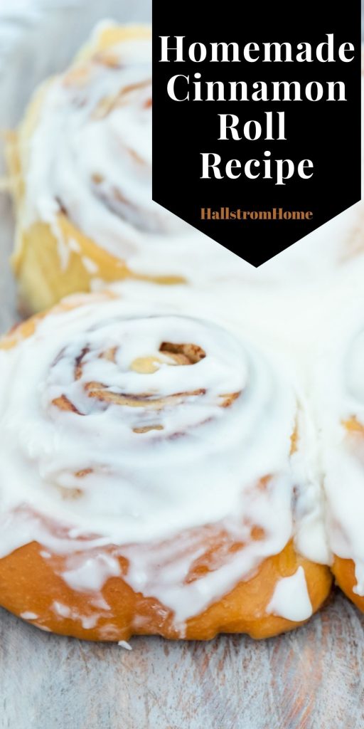 Recipe For Homemade Cinnamon Rolls / Homemade Cinnamon Roll Icing / Recipe For Cinnamon Rolls From Scratch / Cinnamon Rolls Recipe No Milk / Cinnamon Roll Recipe Icing / Cinnamon Roll Recipe Best / HallstromHome