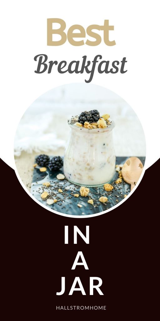 Yogurt Breakfast In A Jar / Yogurt Breakfast Bowl / Greek Yogurt And Granola / Breakfast In A Jar / Yogurt In A Jar / HallstromHome 