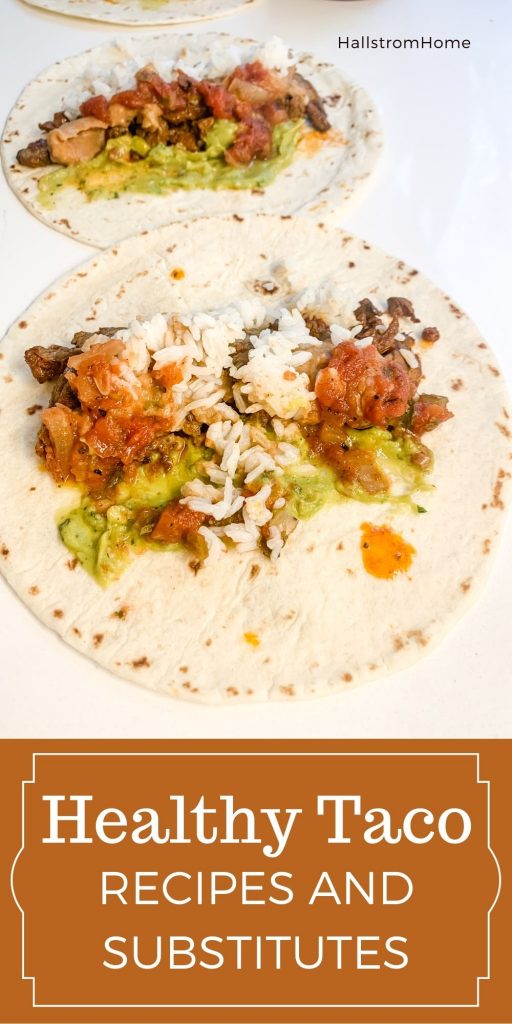 Ideas For Taco Night / Taco Tuesday Ideas / Ingredients For Tacos / Healthy Taco Recipe / Keto Tacos / Vegetarian Taco Filling / Gluten Free / HallstromHome