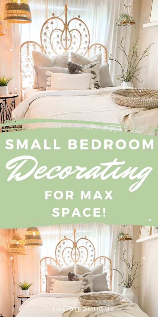 Small Bedroom Ideas For Renters / How To Maximize Space For Small Room / Shopping with ikea for small bedroom / Space Saving Decorating Ideas / HallstromH