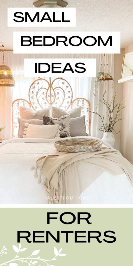 Small Bedroom Ideas For Renters / How To Maximize Space For Small Room / Shopping with ikea for small bedroom / Space Saving Decorating Ideas / HallstromH