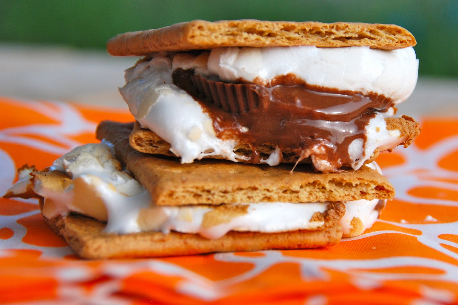 Mini Peanut Butter Cup Smores / Homemade Smores / Smores Recipe / Best Peanut Butter Smores / Mini Peanut Smores / HallstromHome
