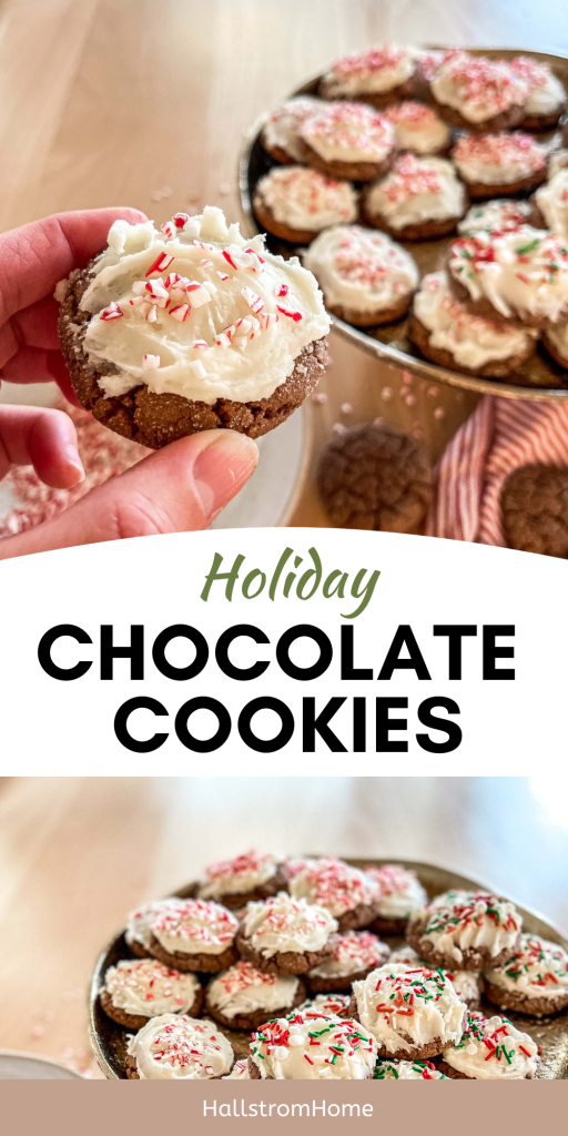 chewy chocolate cookies / holiday cookies / festive cookies / easy cookie recipe / the best party cookies / Hallstromhome