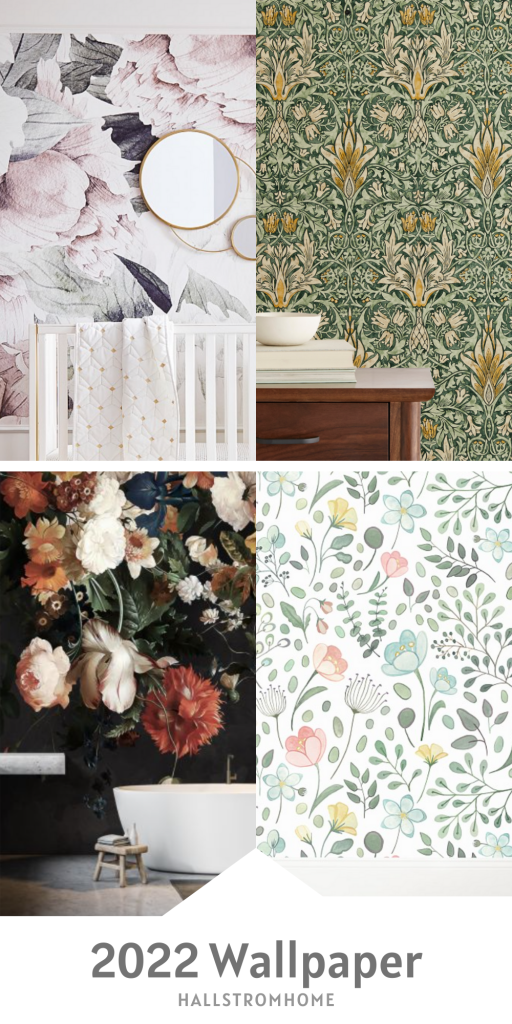 Beautiful Wallpaper For Your Home / Wallpaper Trend For This Year / 2022 Wallpaper Trends / Wallpaper For Designers / Trendy Wallpaper / HallstromHome