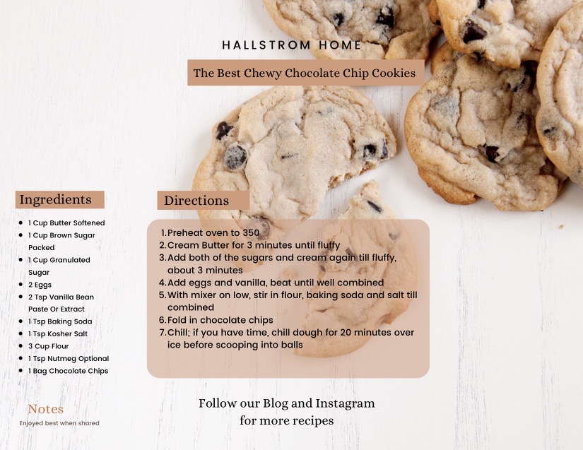 This Years Chocolate Chip Cookies / Classic Chocolate Chip Cookies / Easy Cookie Recipe / Homemade Chocolate Chip Cookies / Classic Cookies / HallstromHome