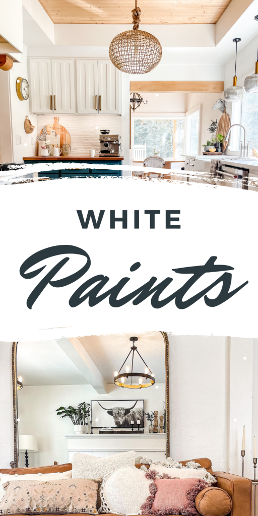 The Best White Paint Colors / Cool and Warm Paint Undertones / White Paint And Lighting / Cool White Paint Colors / Warm Paint Colors / HallstromHome