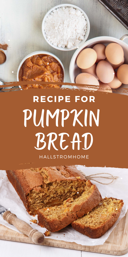 Recipe For Pumpkin Bread / How To Make Pumpkin Bread / Pumpkin Bread For The Family / Pumpkin Bread Toppings / HallstromHome