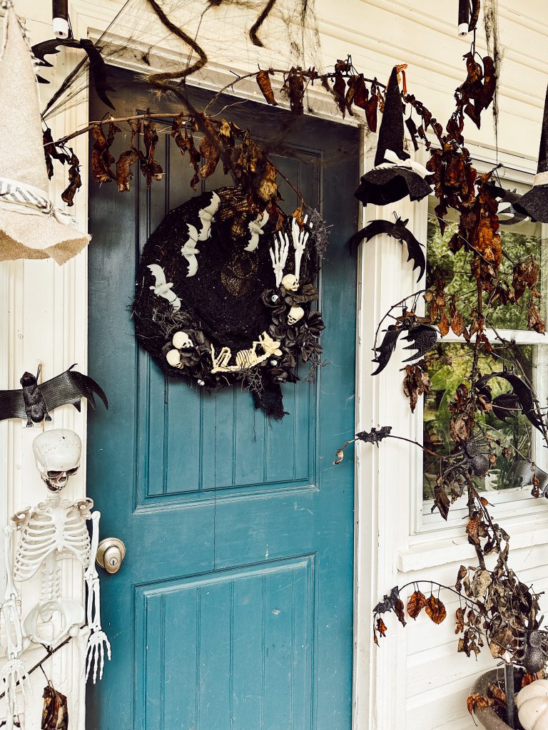 Spooky Halloween Porch/halloween porch/shabby chic halloween/pumpkin decor/creepy halloween/cute halloween/halloween party/party decor/farmhouse halloween/Hallstrom Home