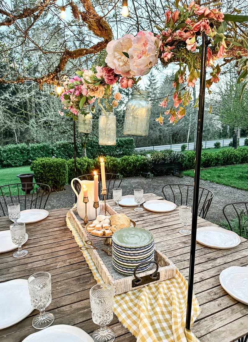 Simple French Country Table Setting