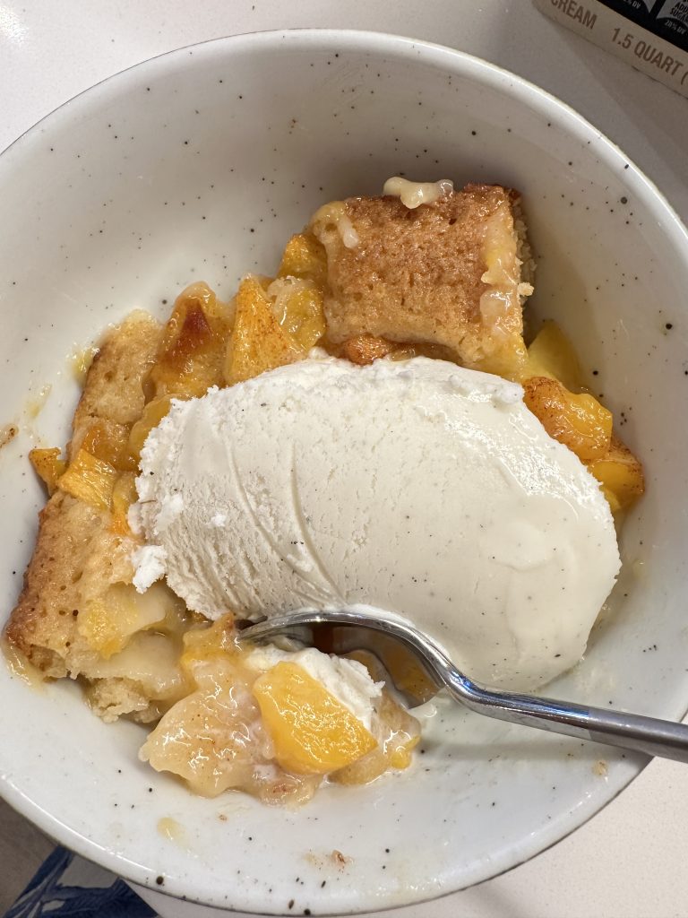 Vic’s First Peach Cobbler (And Why It’s Epic)